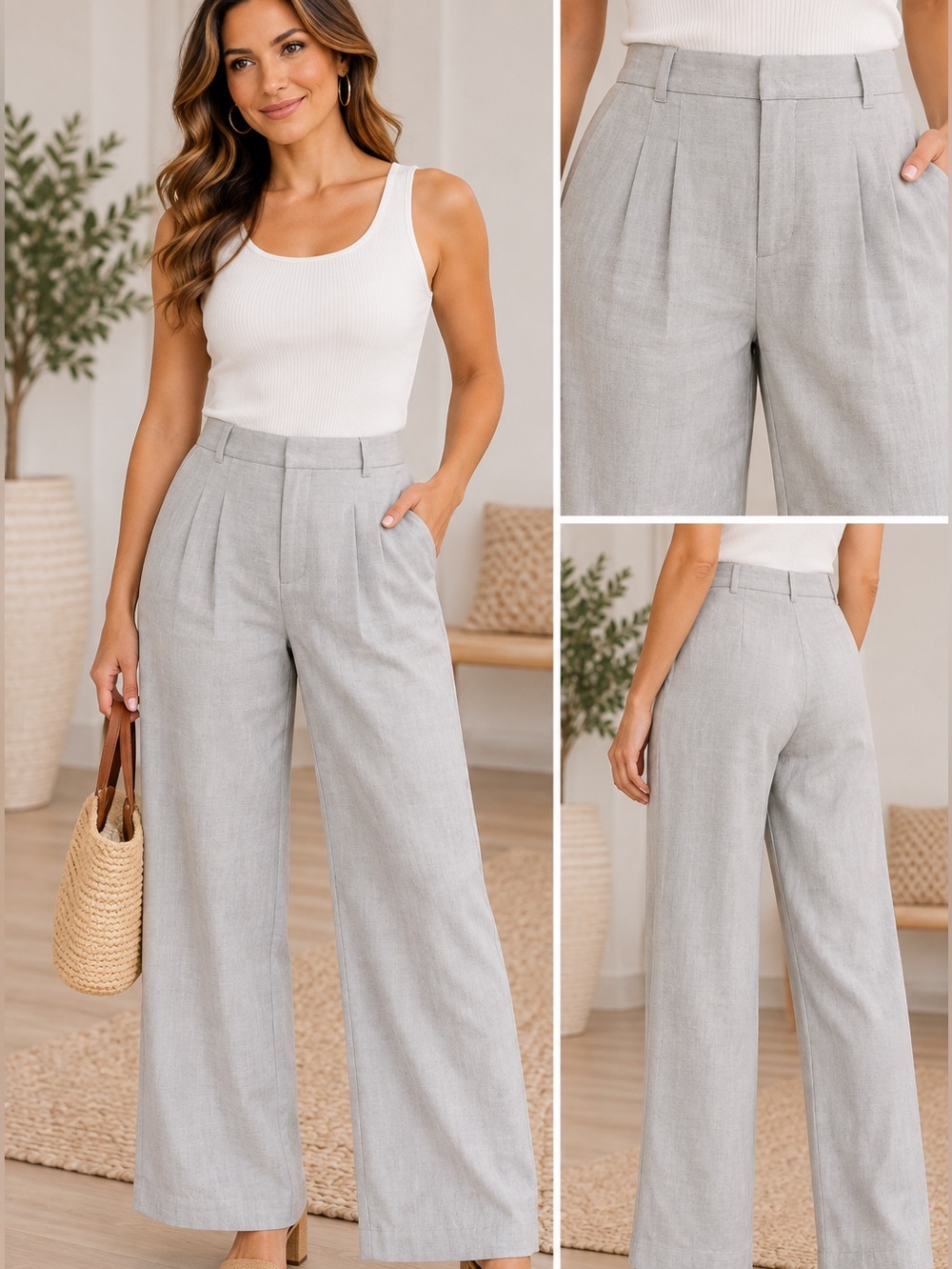 Wilfred linen blend effortless pants.